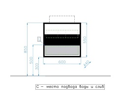 Style Line Тумба с раковиной Амстердам 60 – фотография-2